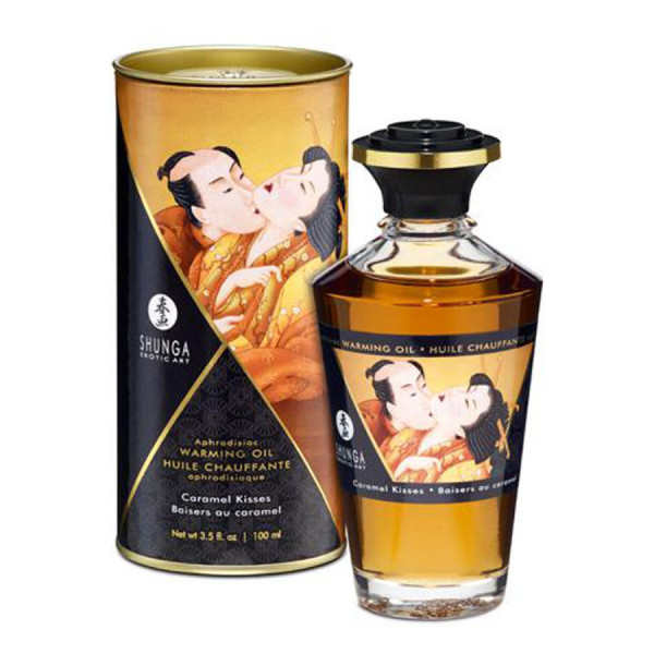 Huile chauffante caramel comestible 100ml 